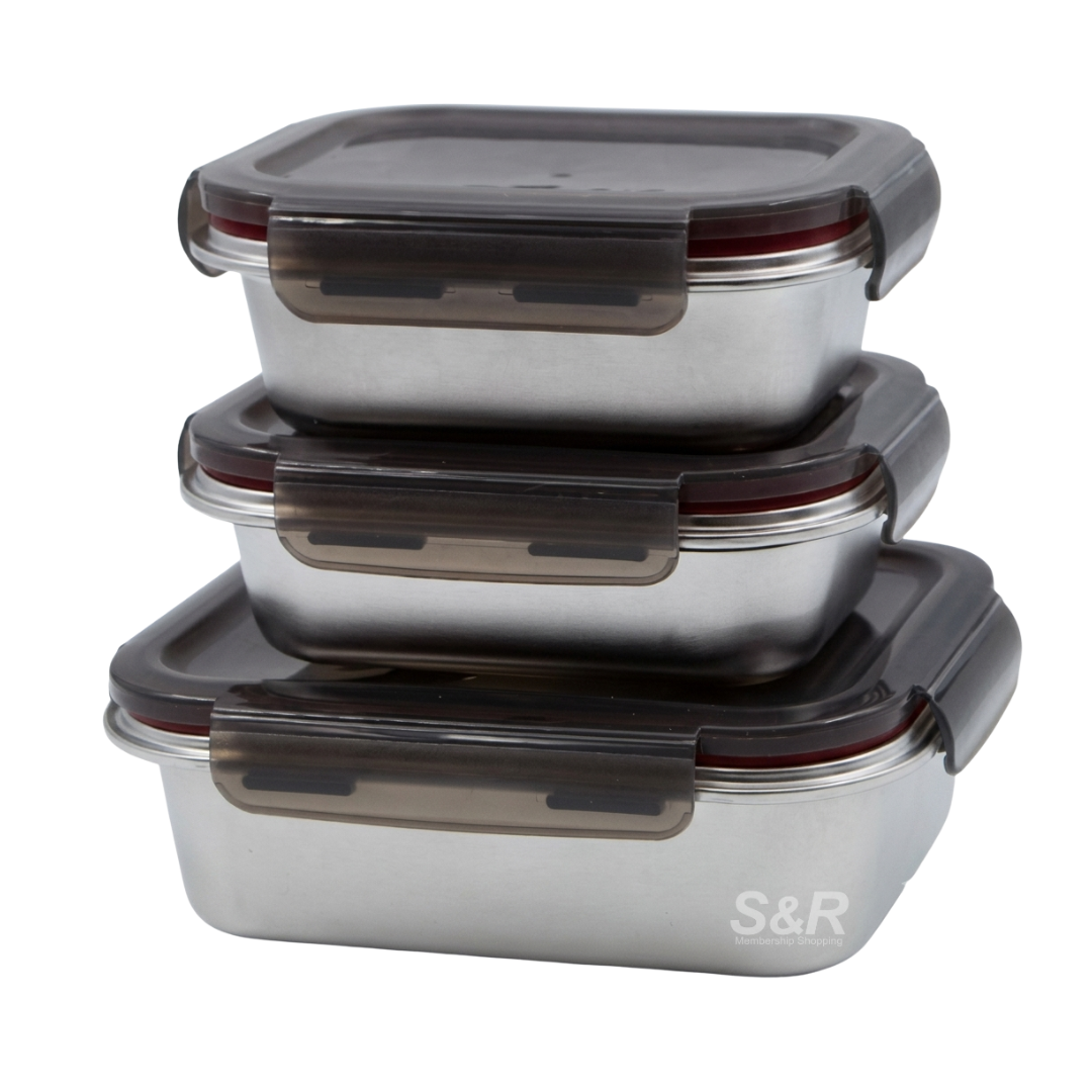 Storage Pro 3-piece Food Storage Containers